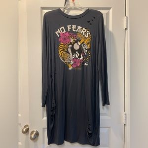 Fashion Nova, No Fear Tiger Mini Dress 2x
